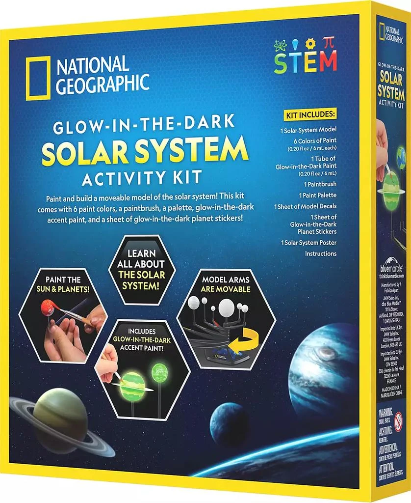 National Geographic Glow-in-the-Dark Solar System Activity Kit 4