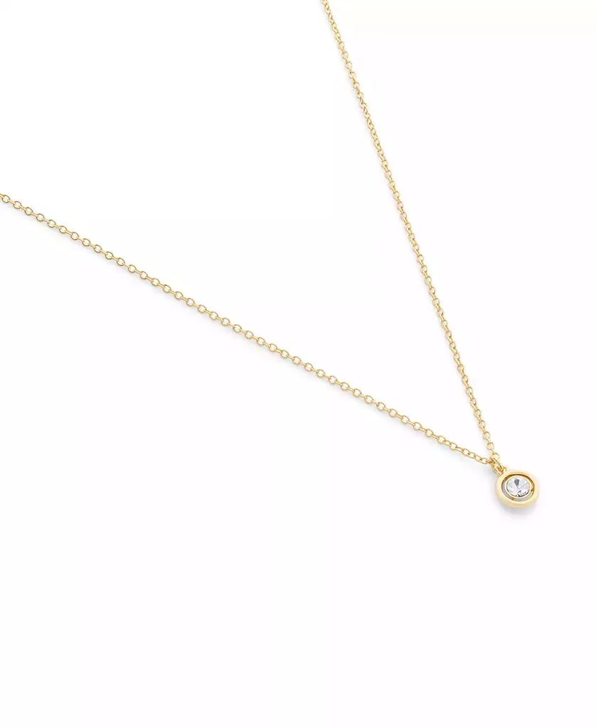 Coach Faux Stone Halo Circle Pendant Necklace 3