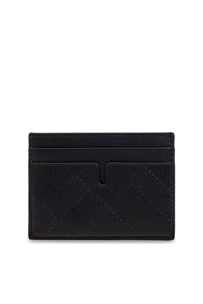 Burberry Burberry Check-Embossed Open Top Cardholder 2