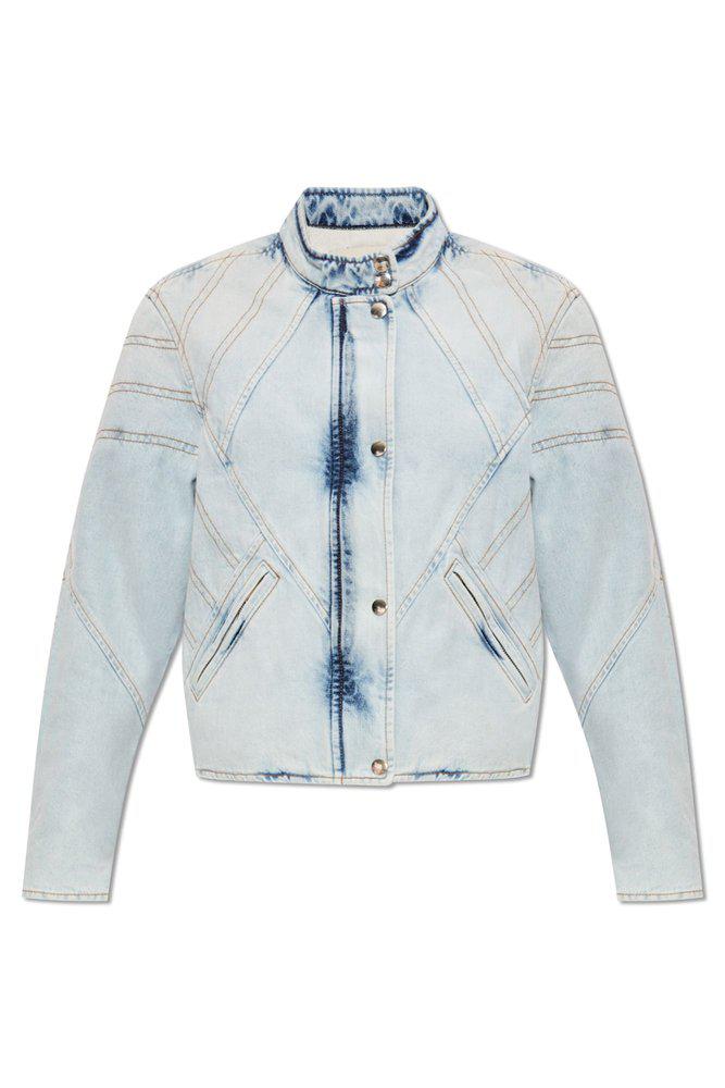 Isabel Marant Isabel Marant Chady Contrast Stitched Denim Jacket
