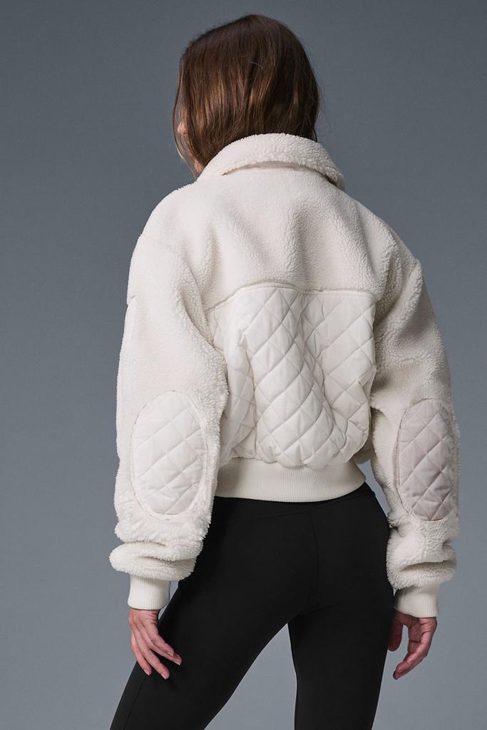 Alo Sherpa Edge Bomber - Ivory - Jackets - Compare Prices