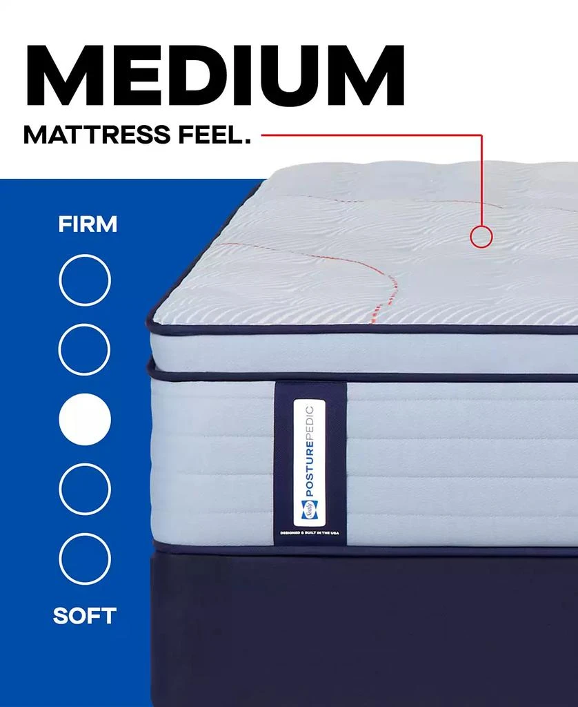 Sealy Posturepedic Seafield 14" Medium Euro Pillowtop Mattress Set - 3