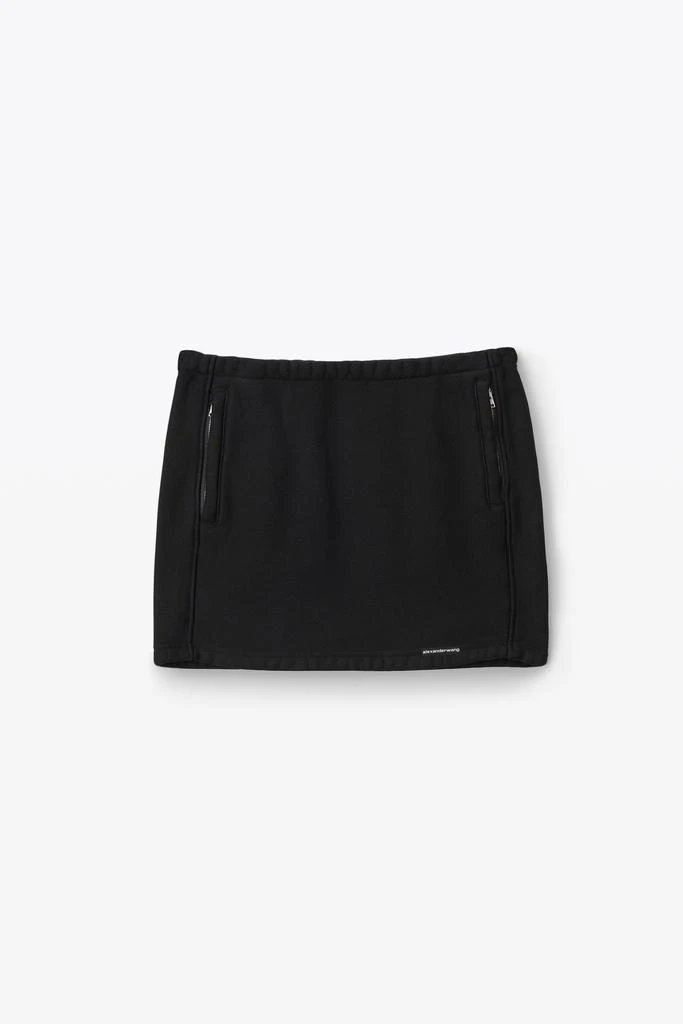 Alexander Wang mini skirt in classic cotton terry 2