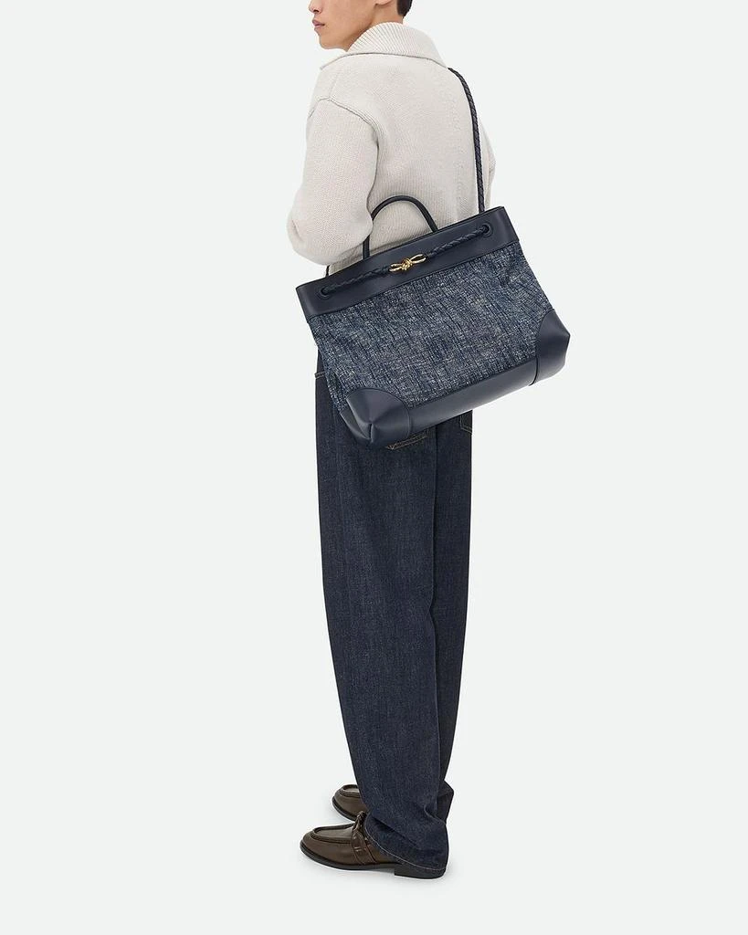 Bottega Veneta Large Andiamo Denim Top Handle Bag 3