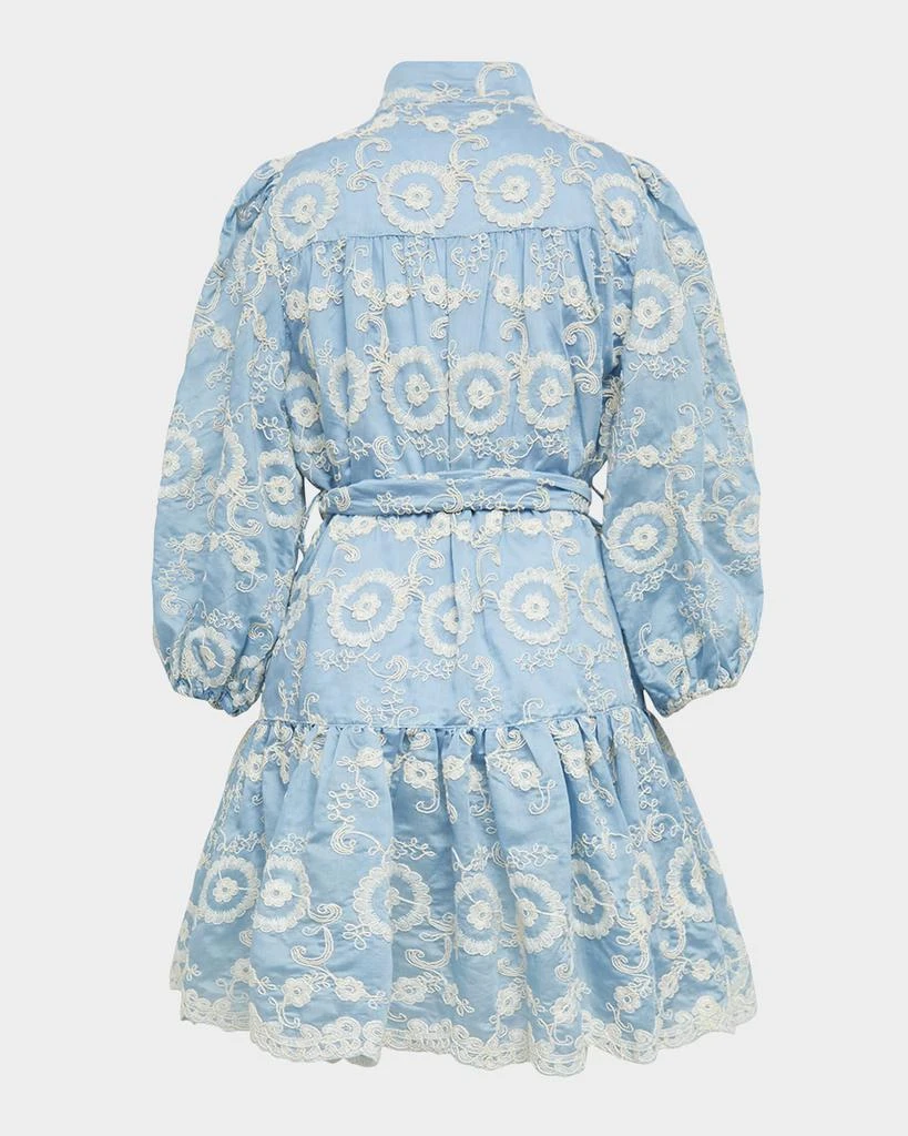 Bardot Girl's Mila Embroidered Floral-Print Shirt Dress, Size 7-14 2