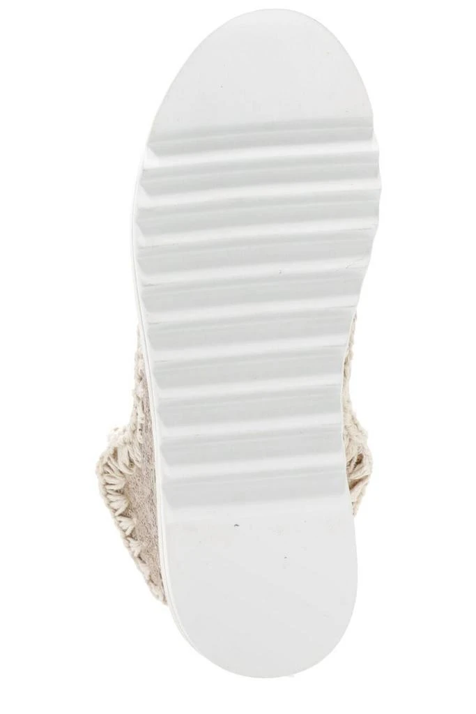 Mou Mou Sequin-Embellished Round Toe Sneakers 4