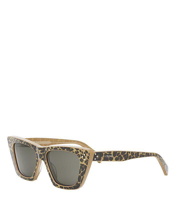 CELINE Bold 3 Dots Geometric Sunglasses, 51mm