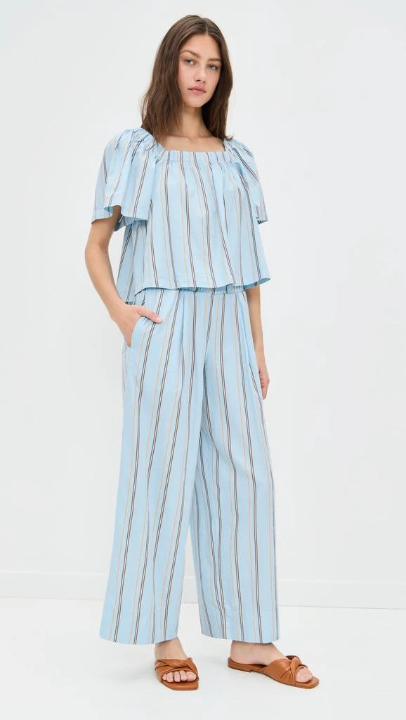 Stateside Column Stripe Poplin Pants 4