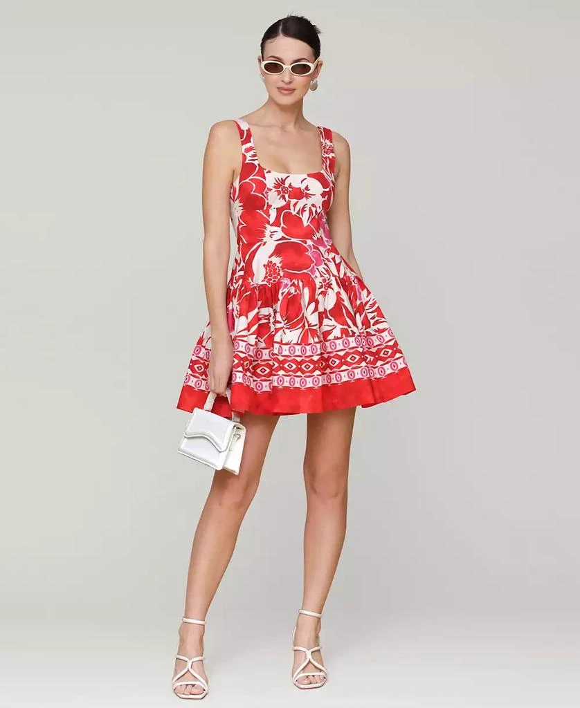Avec Les Filles Women's Printed Bustier Mini Dress 1