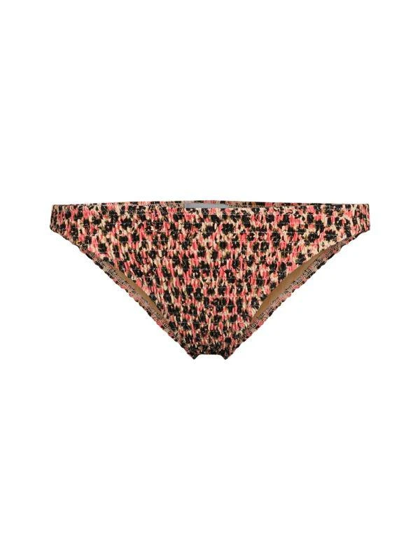 Tanya Taylor Valencia Print Smocked Bikini Bottom 4