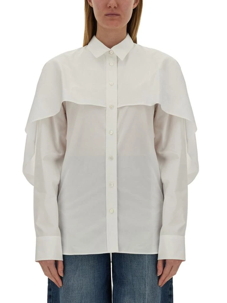 Stella McCartney Stella McCartney Long-Sleeved Cape Shirt 1