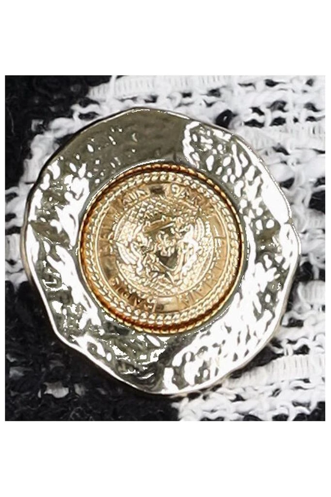 Balmain Balmain Check Patterned Tweed Blazer 4