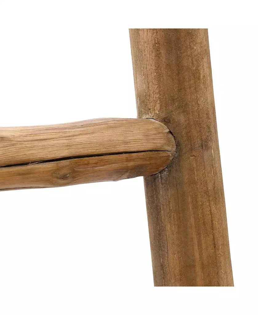 LuxenHome Rustic 6ft Decorative Blanket Ladder 8