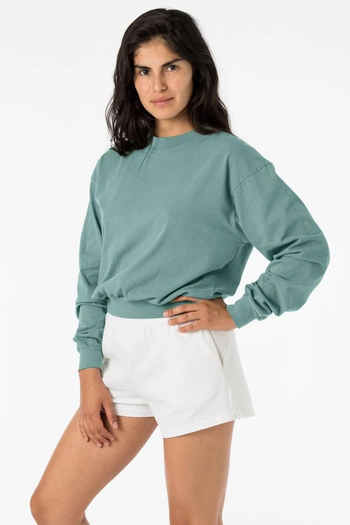 Los Angeles Apparel 1804GD - Long Sleeve Garment Dye Cropped Mockneck 11