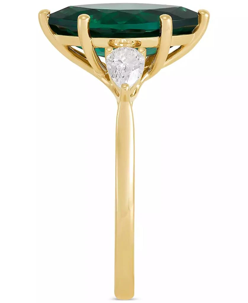 Grown With Love Lab Grown Ruby (3-1/3 ct. t.w.) & Lab Grown Diamond (1/2 ct. t.w.) Marquise Ring in 14k Gold (Also in Lab Grown Emerald & Lab Grown Sapphire) 4