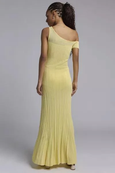 AFRM AFRM Hoda Sheer Asymmetric Sweater Maxi Dress 4