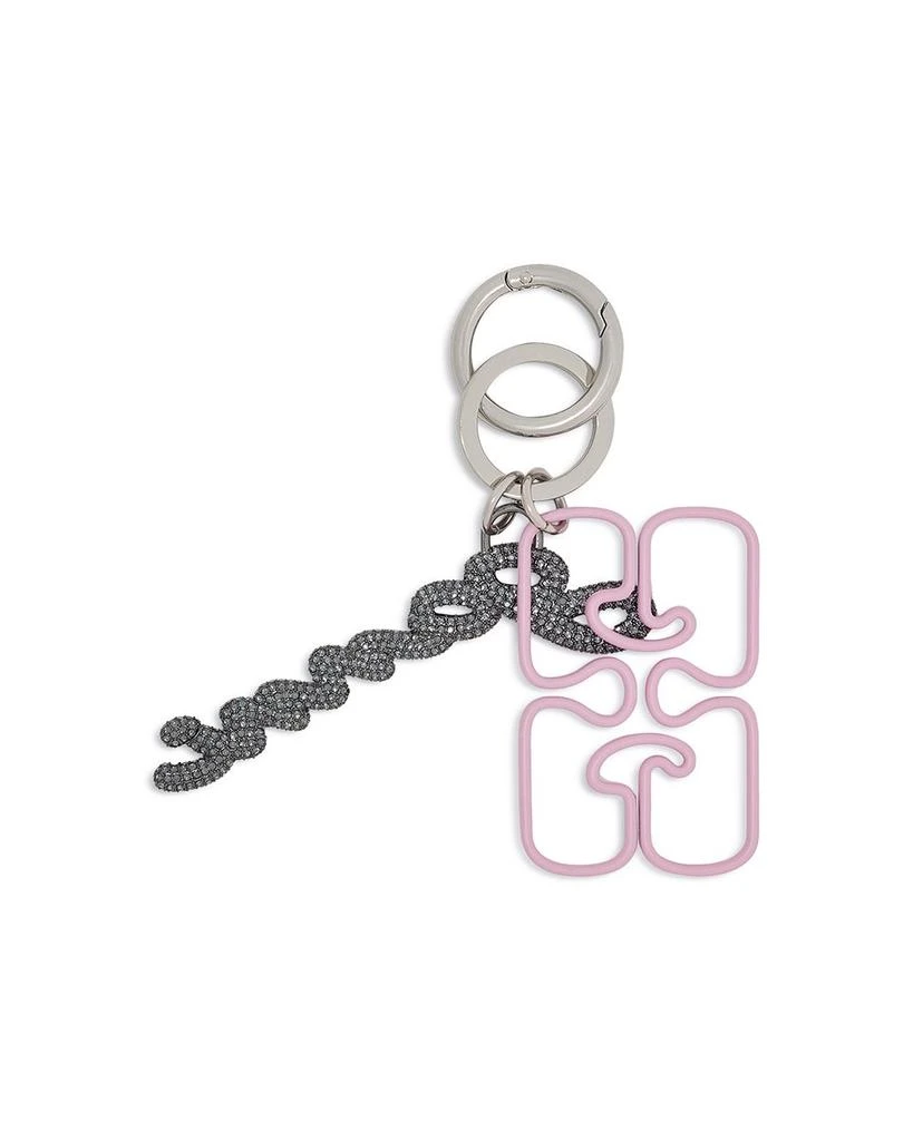 Ganni Strass Signature Keyring 2