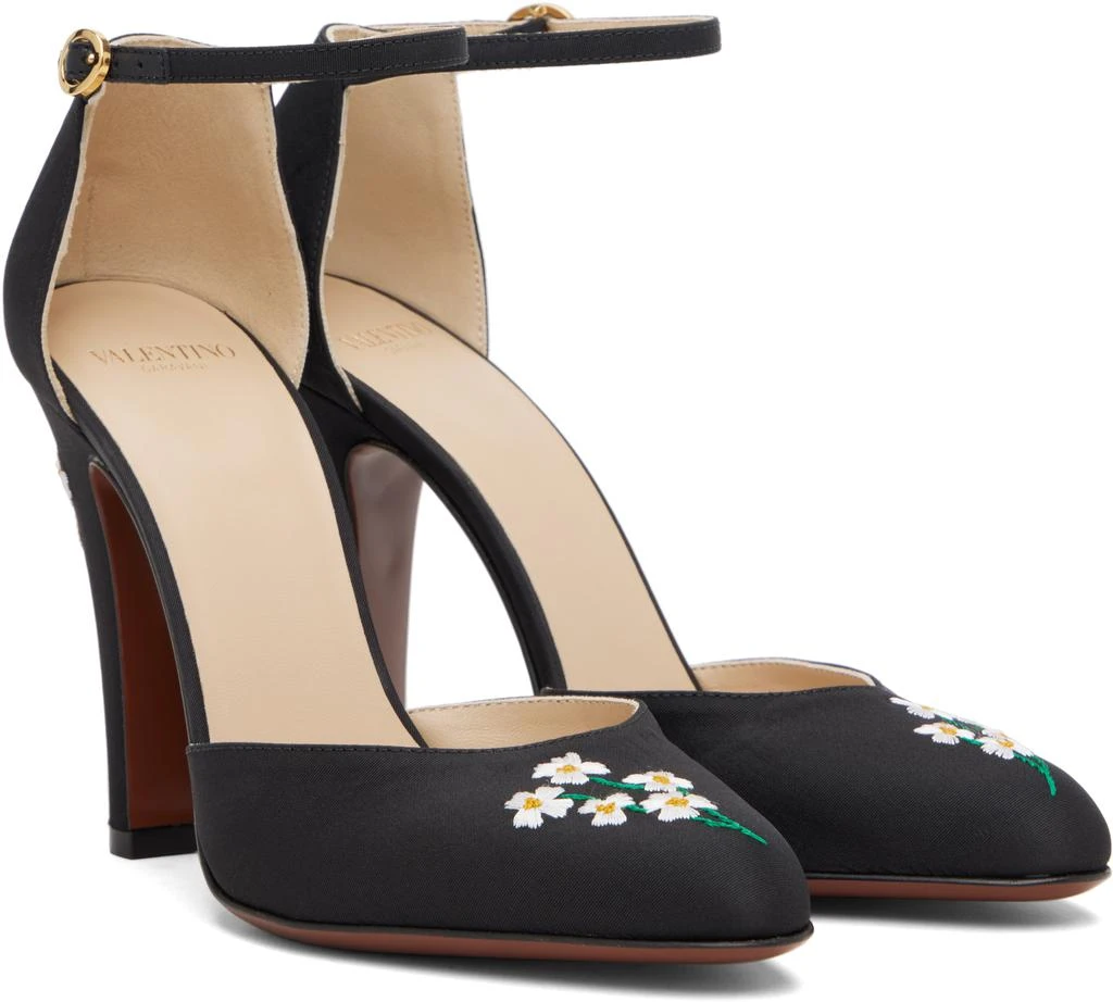 Valentino Black Hi Dolly Fabric Heels 4