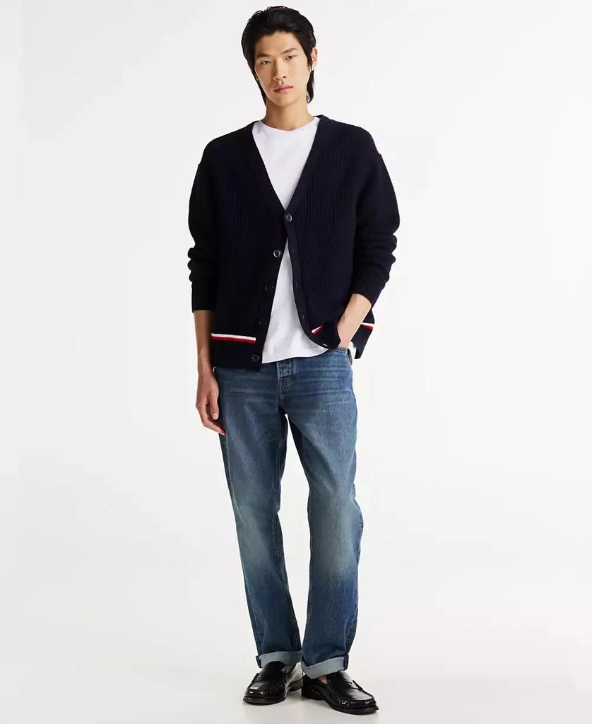 Tommy Hilfiger Men's Structured Fit Global Stripe Cardigan 4