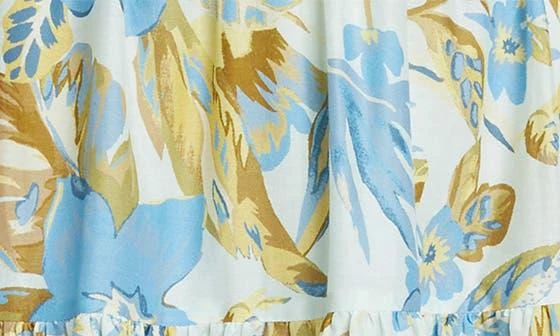 Faherty Ivy Floral Tiered Maxi Skirt 4