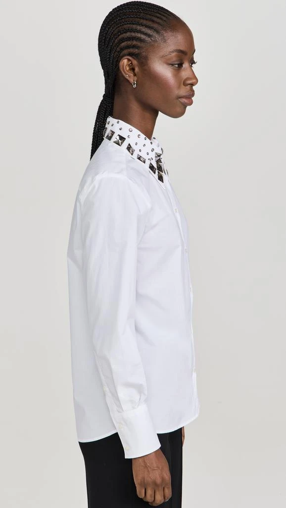 MSGM Embellished Removable Collar Blouse 3