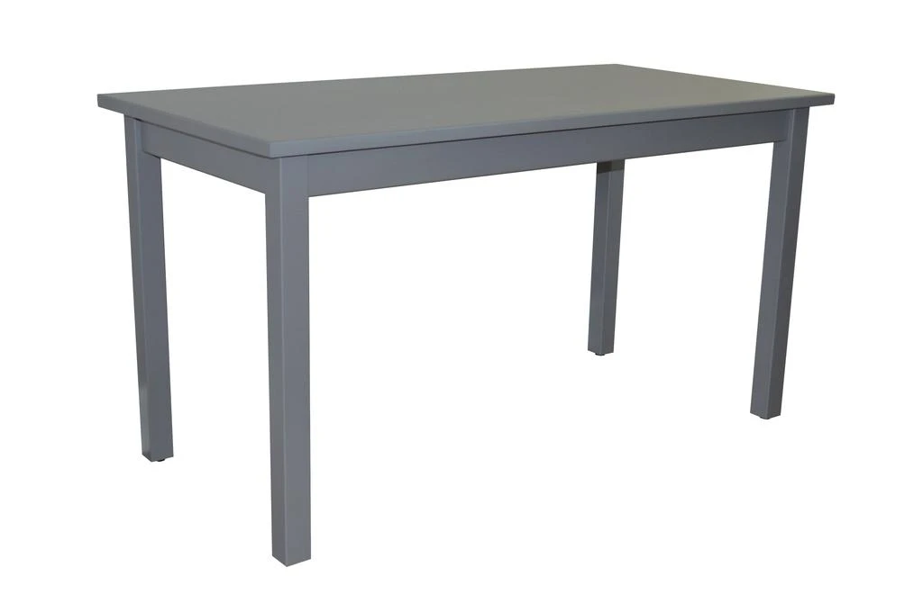 Hivvago 60" Gray Solid Wood Dining Table 3