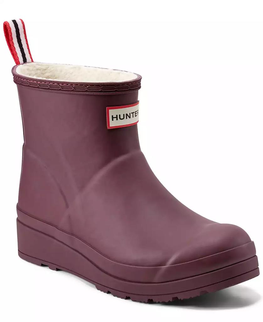 Hunter Women's PLAY Insulated Shearling Short Rain Boots from Finish Line