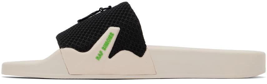 RAF SIMONS Black & Beige Astra Slides 3