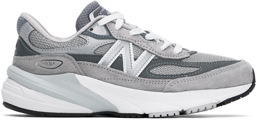 New Balance Gray Made in USA 990v6 Sneakers
