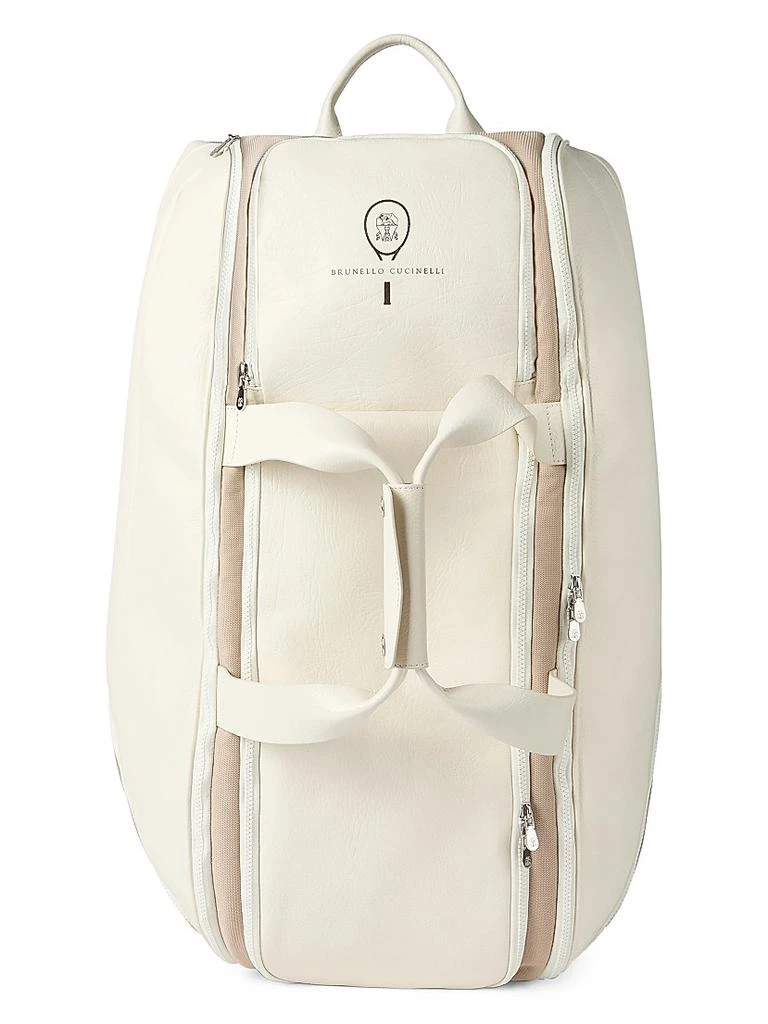 Brunello Cucinelli Grained Leather Tennis Bag