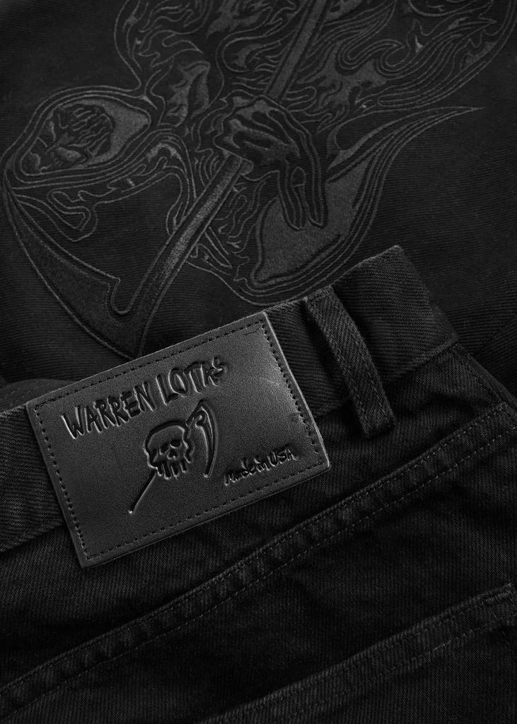 Warren Lotas Embroidered straight-leg jeans 5