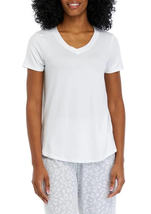 Wonderly Womens Luxe Knit Short Sleeve Pajama T Shirt 1