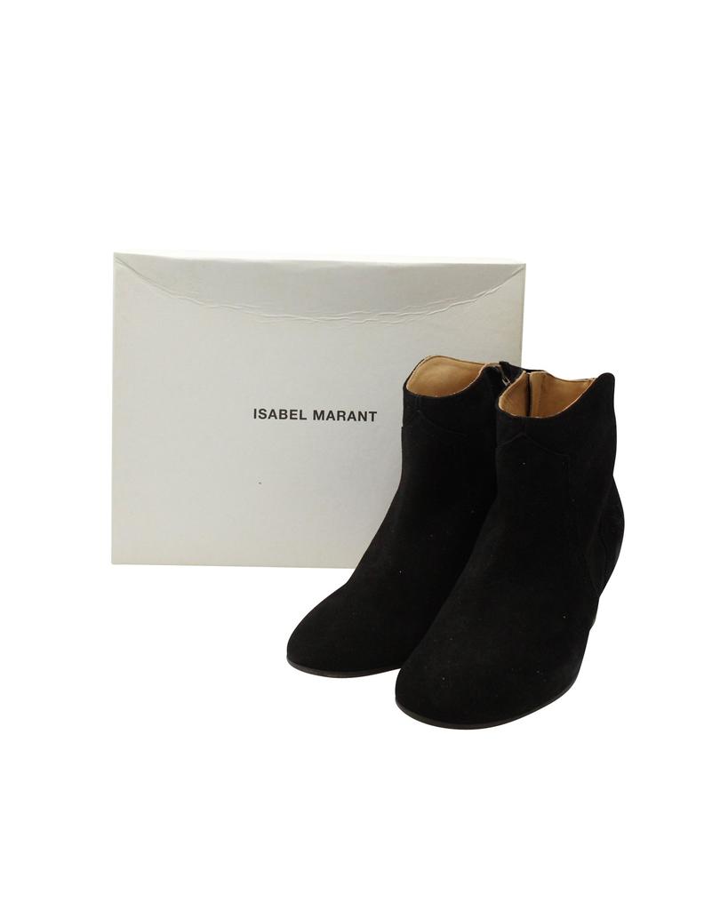 Isabel Marant Isabel Marant Dicker Ankle Boots in Black Suede