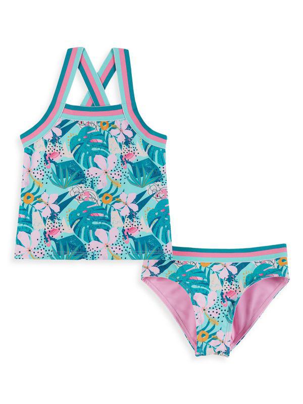 Andy & Evan Little Girl's 2-Piece Floral Tank Top Swimsuit
