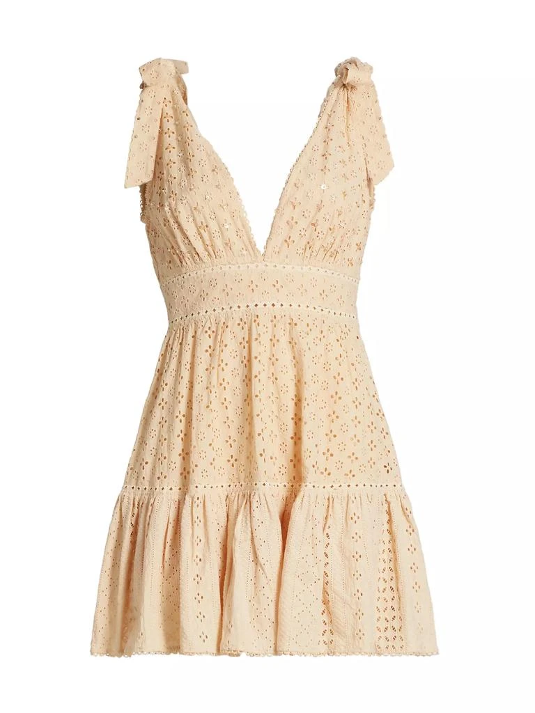 Poupette St Barth Cara Eyelet Lace Minidress 1