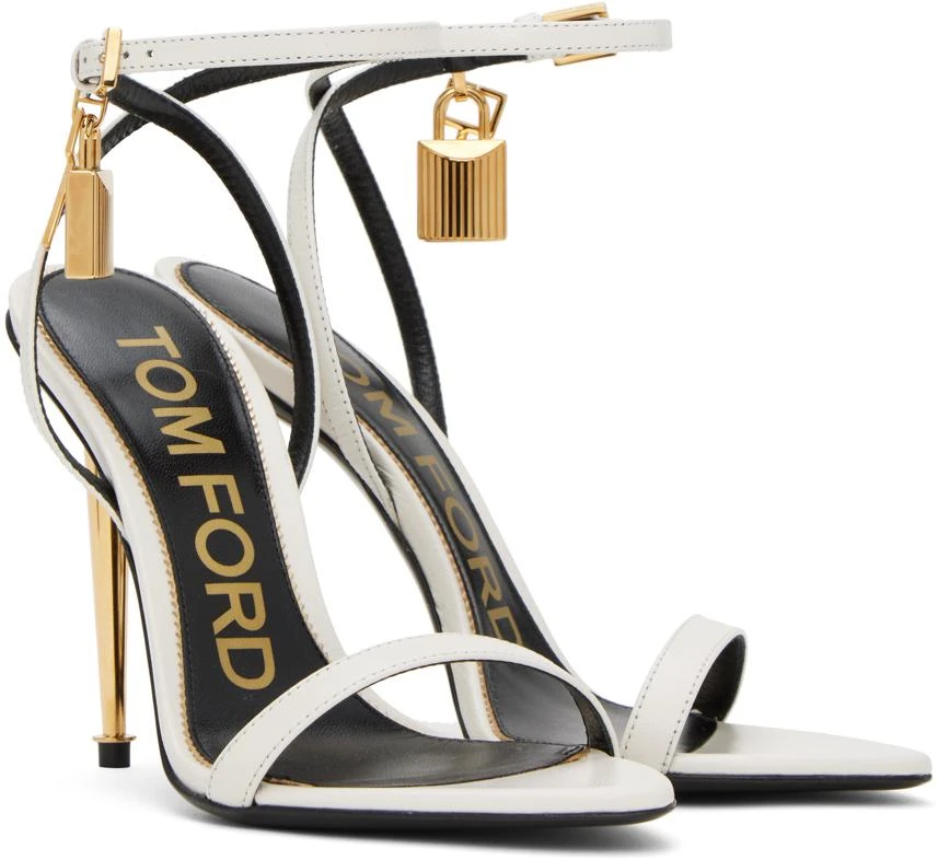 Tom Ford White Pointy Naked Sandals 4
