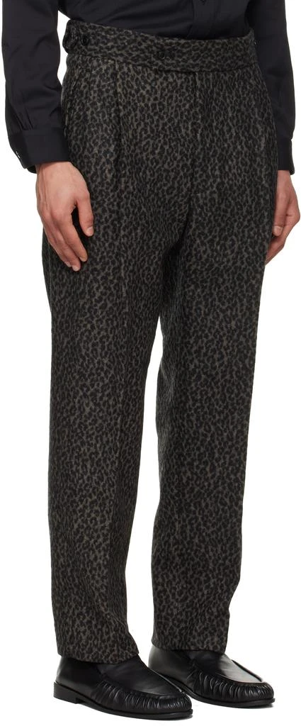 Needles Gray Side Tab Tucked Trousers 2