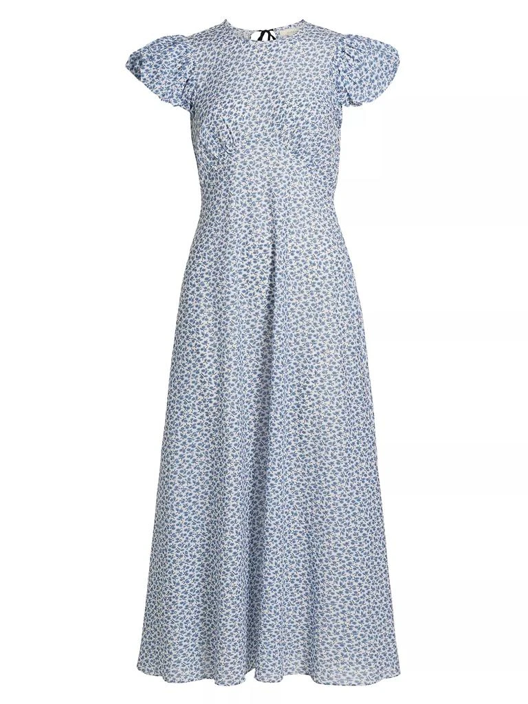 DÔEN Romina Floral Cotton Midi-Dress 1