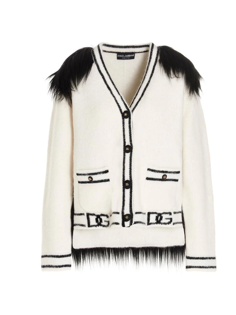 Dolce & Gabbana Dolce & Gabbana Faux-Fur Knit Cardigan 1