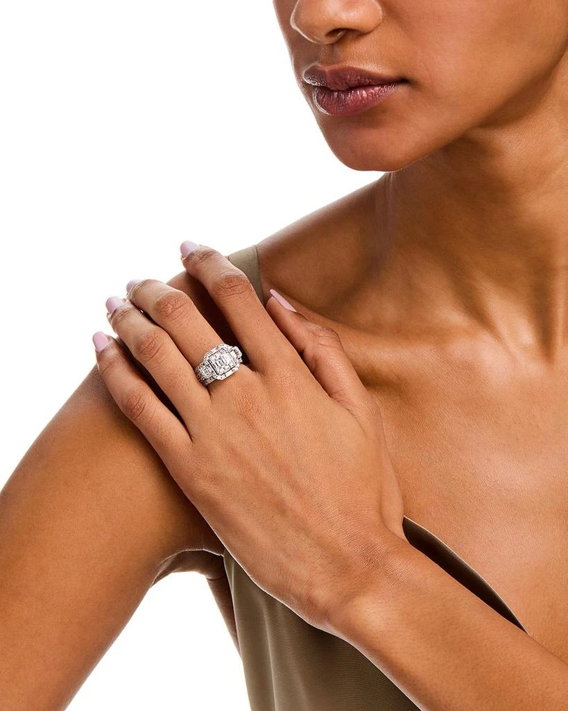 Bloomingdale
s Fine Collection Mixed Cut Diamond Band Ring in 14K White Gold, 2.0 tcw 2