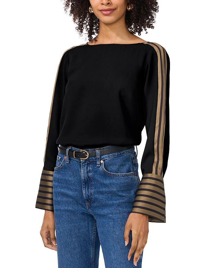 Vince Camuto Boat Neck Extended Cuff Shirt 1