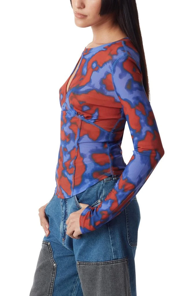 Circus NY by Sam Edelman Devyn Abstract Print Long Sleeve Top 3