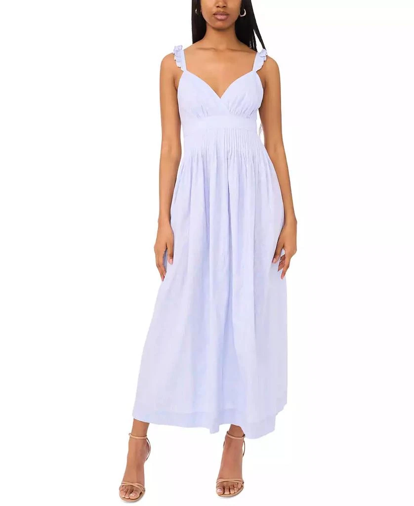Parker Women's The Olive Ruffled-Strap Pleated-Waist Dress 1