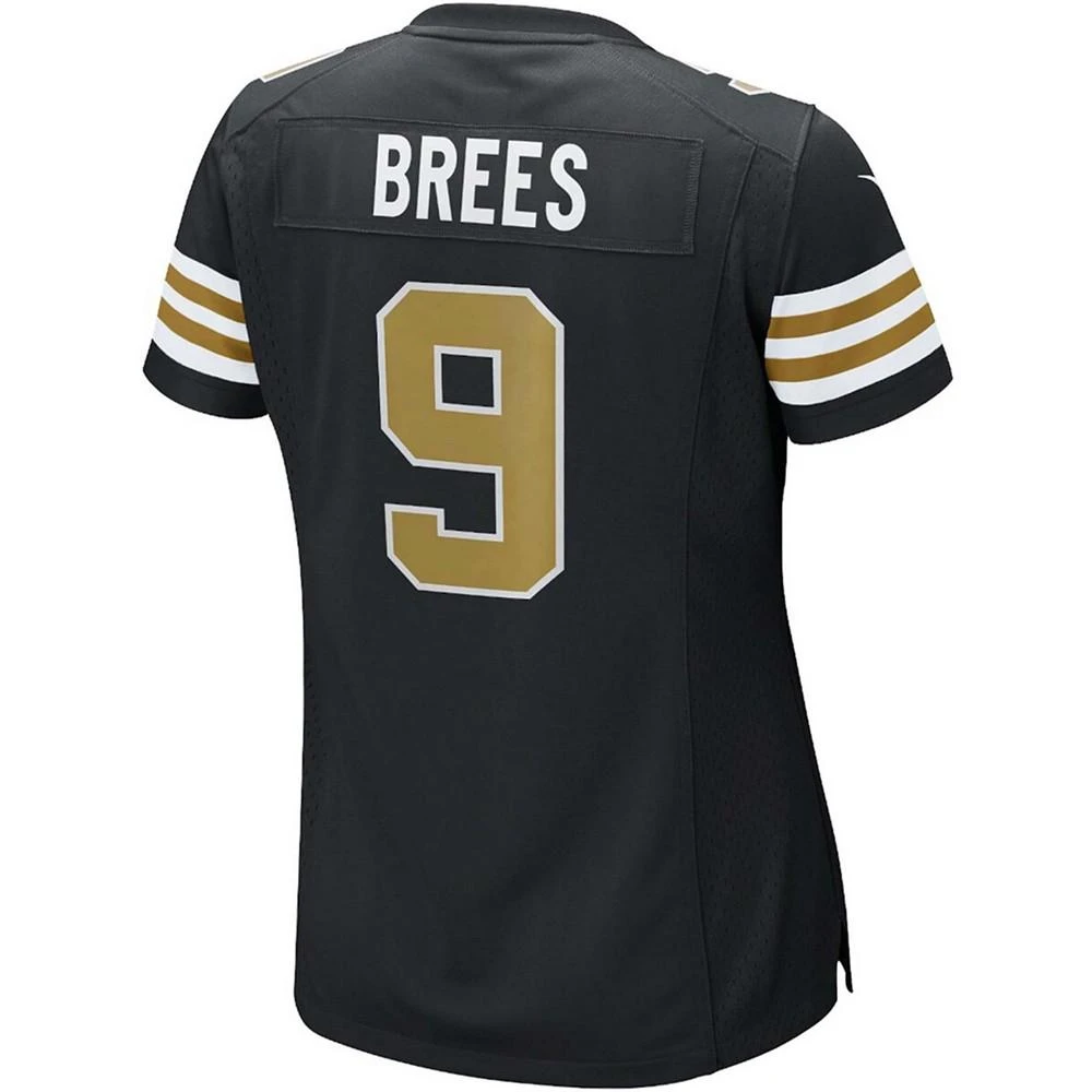 NIKE Women's Drew Brees New Orleans Saints Black Alternate Game Jersey 3