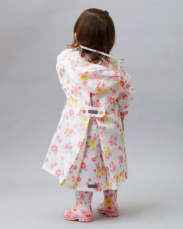 Miki House Girls' Floral Print Raincoat 5