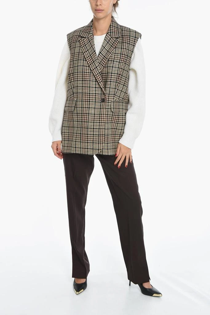 Birgitte Herskind Houndstooth Motif Wool WALTER Double Breast Vest 4