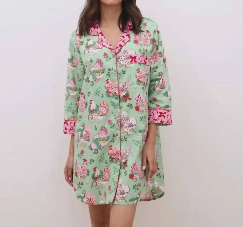 Printfresh Printfresh - Holiday Hens Sleep Shirt 2