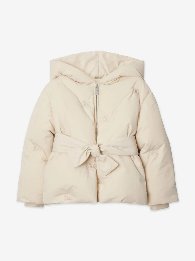 Burberry Kids Burberry Girls Clara Puffer Jacket in Ivory 4