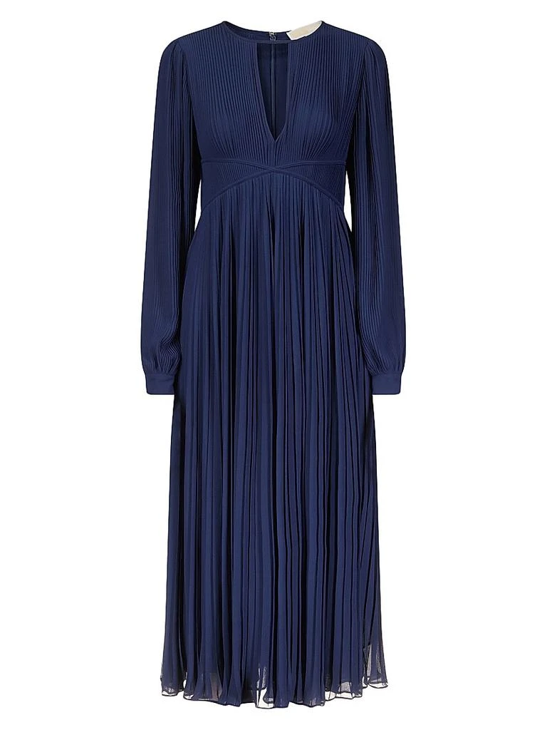 Michael Kors Plissé-Pleated Midi-Dress 1