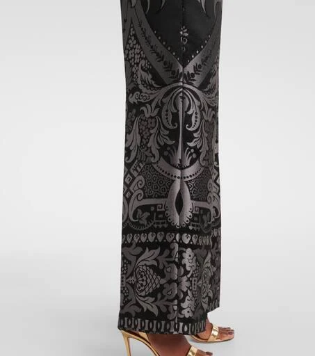 ETRO Printed silk-blend wide-leg pants 6